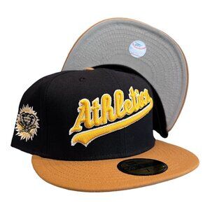 New Era Oakland A'S Athletics 59FIFTY Fitted Hat Cap Stomper Side Patch